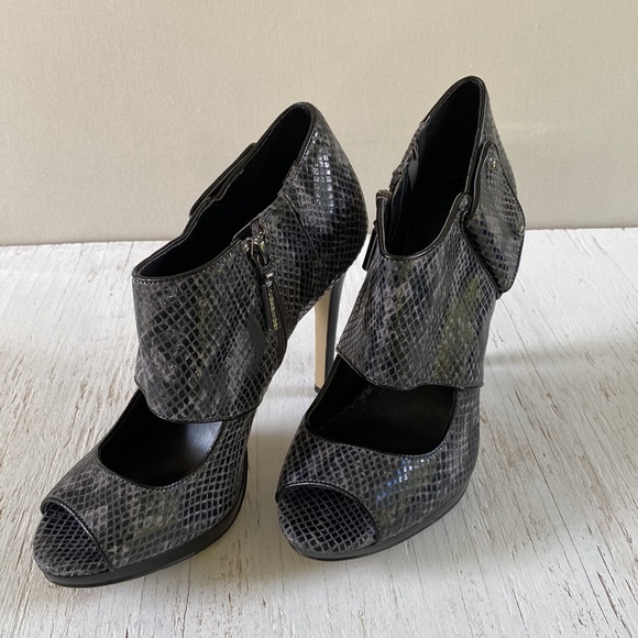 Calvin Klein Leonora Classic Python Print Heels - Picture 7 of 13